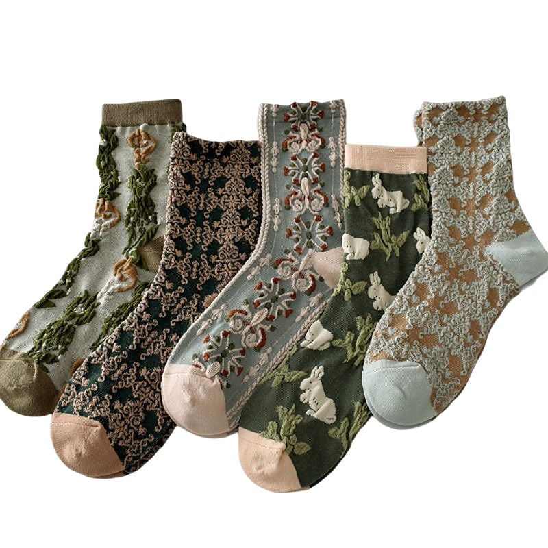 🔥Women's floral cotton socks