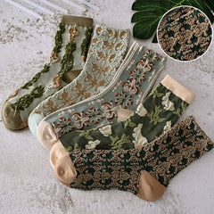 🔥Women's floral cotton socks